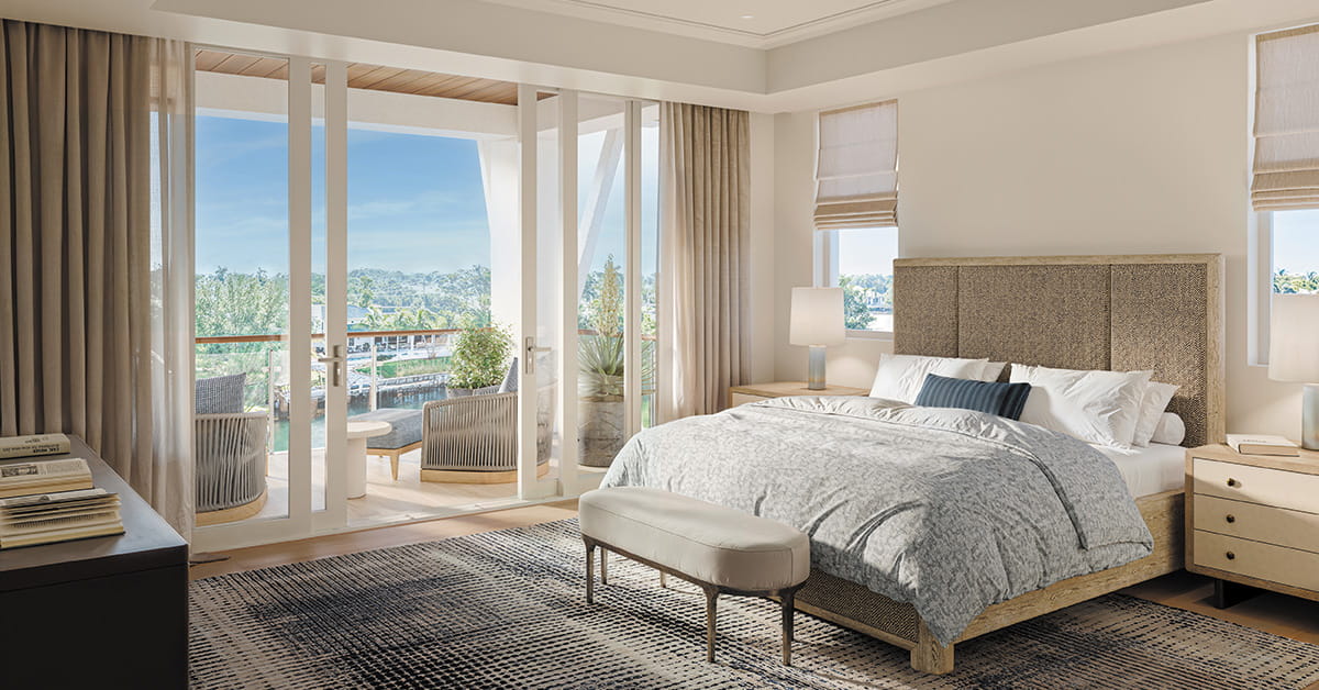 Waterfront Naples Interior Bedroom rendering